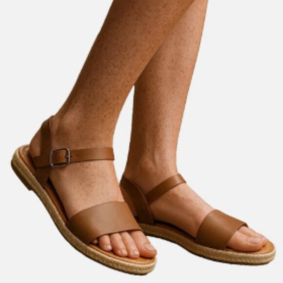 Forever Women’s Sandals Sz 10 NEW Open Toe Flat Platform Casual Fashion Shoes - Picture 8 of 8